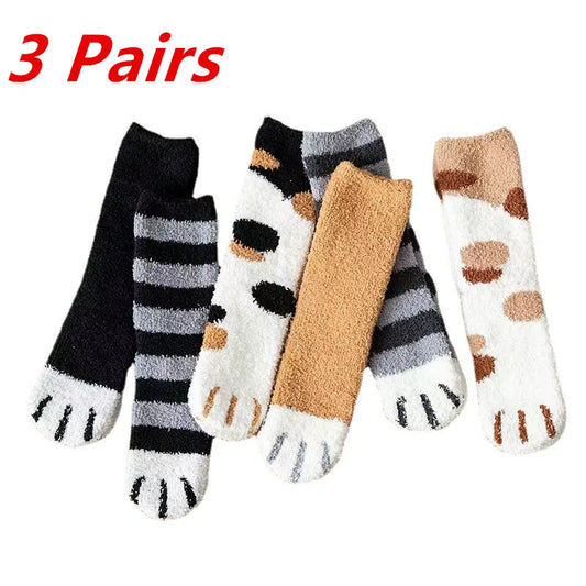 Cute Cat Paw Socks (14 options)