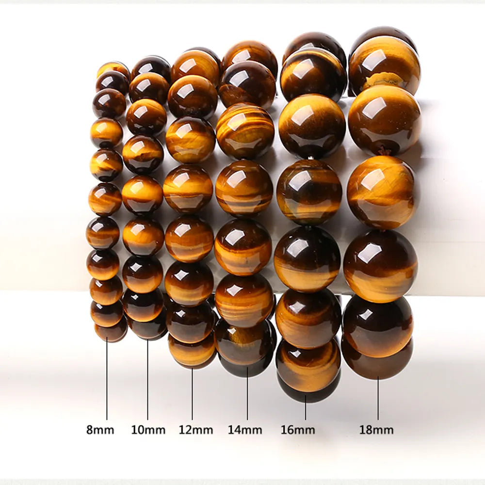 Natural Tiger's eye Stone Bracelets (6 sizes)