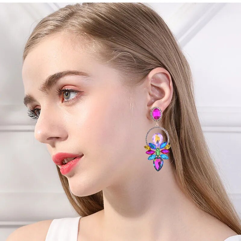 LUXURY Crystal Earrings (4 colors)