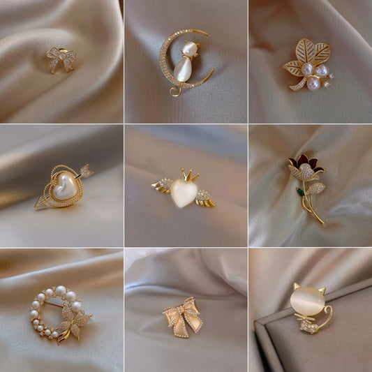 Pearl Brooches