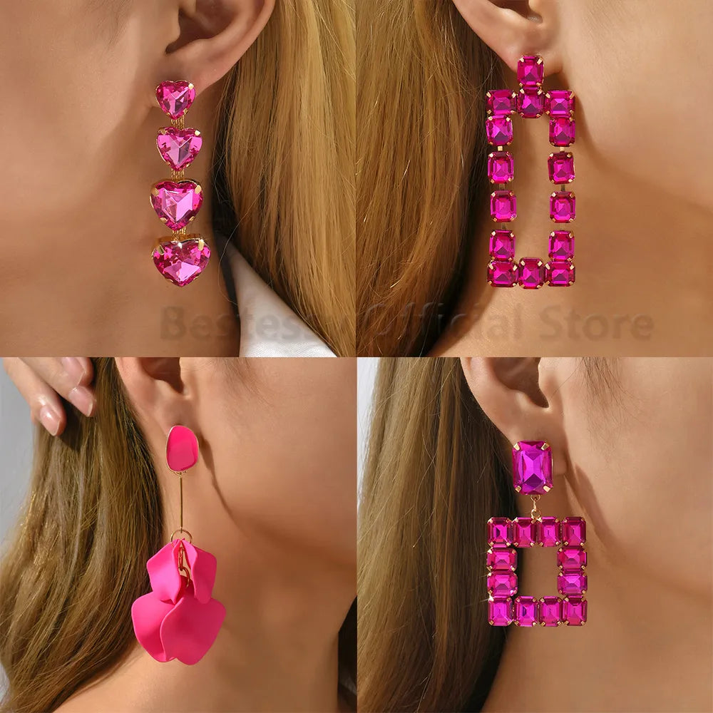 Hot Pink Earrings (29 styles)