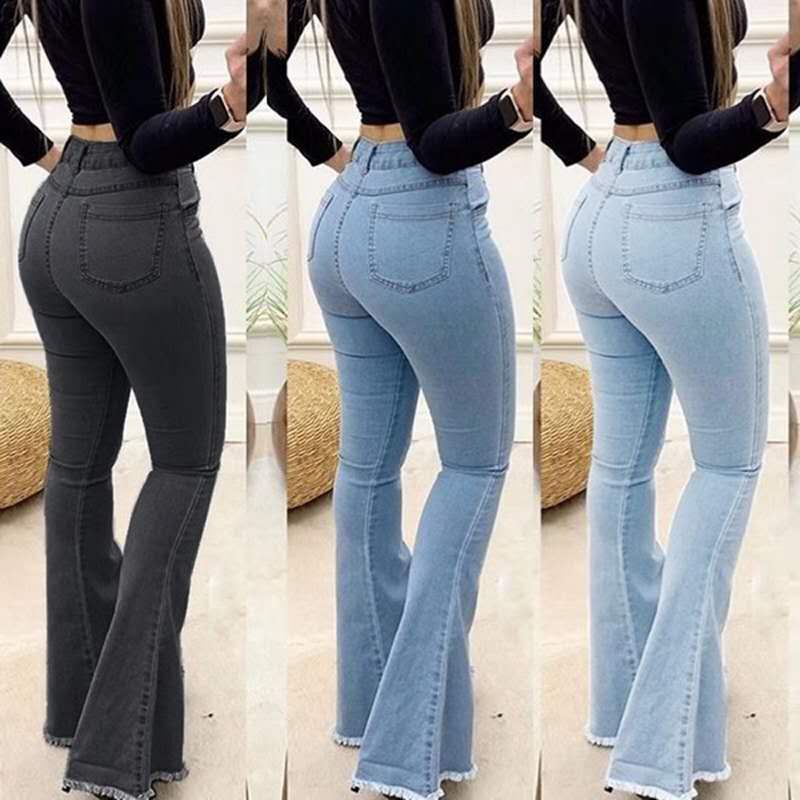 High Waist Flared Jeans (4 colors)