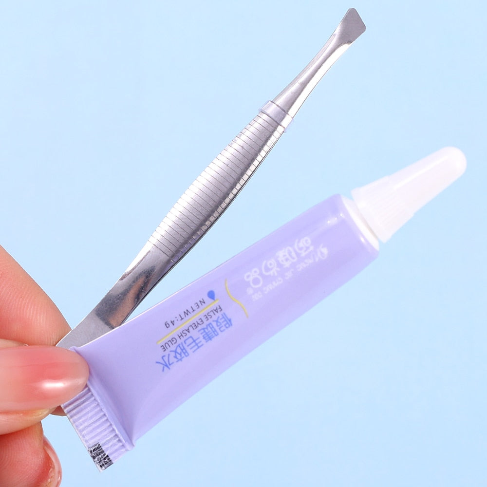 Eyelash Glue + Tweezers