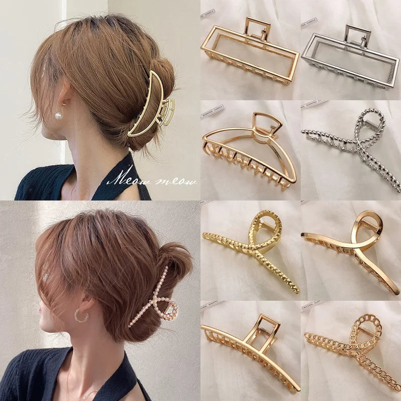 Metal Geometric Hair Claws Clips (57 styles)