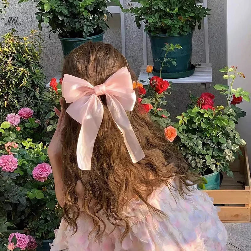 Silk Bow Hair Clip (3 colors)