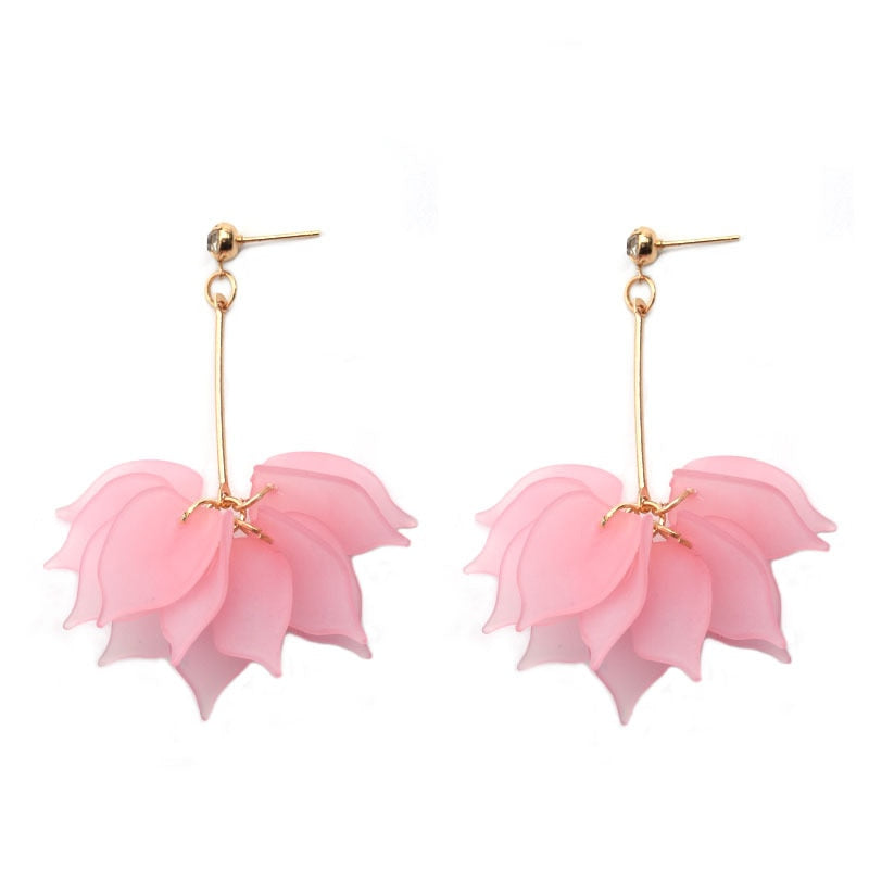 Resin Flower Drop Earrings (34 styles)