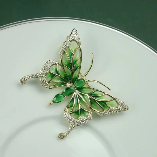 Rhinestone Butterfly Brooches