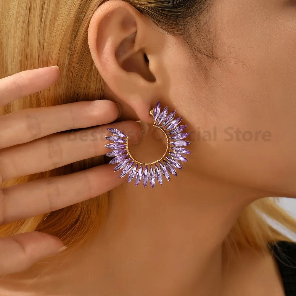 Unusual Circle Earrings (5 colors)