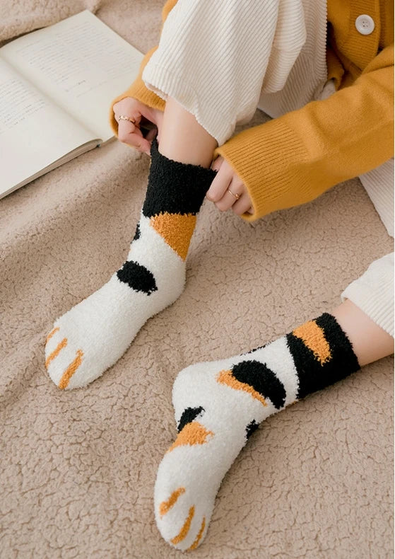 Cute Cat Paw Socks (14 options)