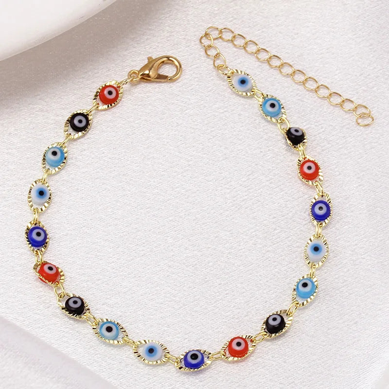 Evil Eye Charm Bracelet (12 colors)