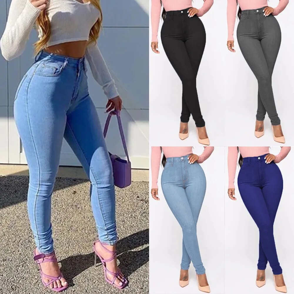 High Waist Jeans (4 colors)