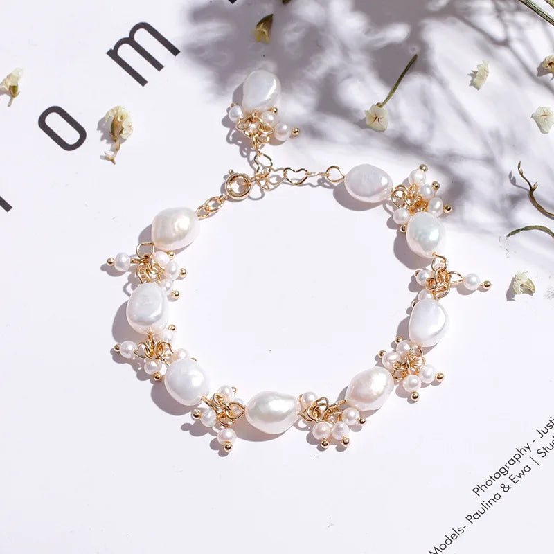 Natural Baroque Freshwater Pearl Bracelet