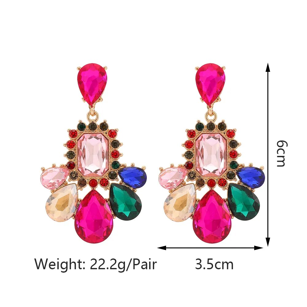 Luxury Glass Earrings (13 Colors)