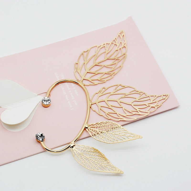 Leaf Ear Cuff (Silver/Gold)