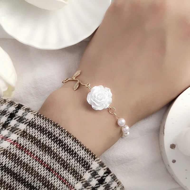 Rose & Pearl Bracelet