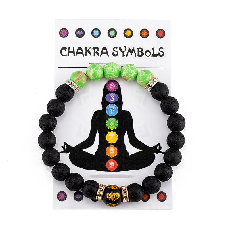 7 Chakra Bracelet with Meaning Card