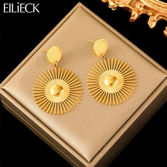 Stainless Steel Gold Color Earrings (13 styles)