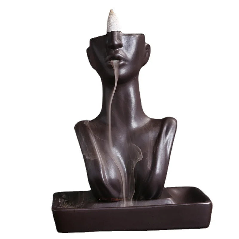 Ceramic Statue Incense Burner