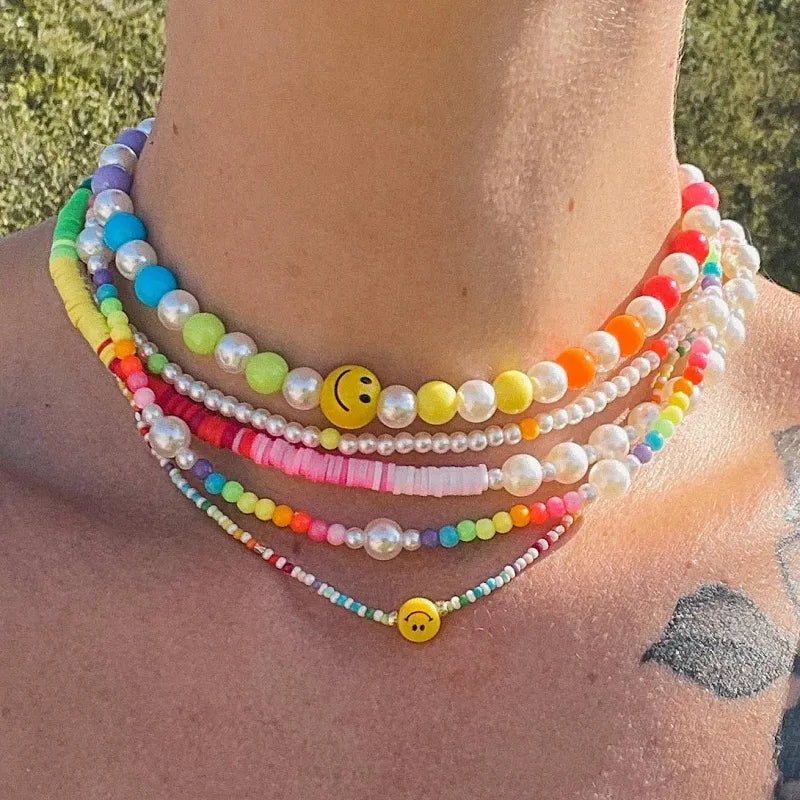 Colorful Beaded Necklaces (16 styles)