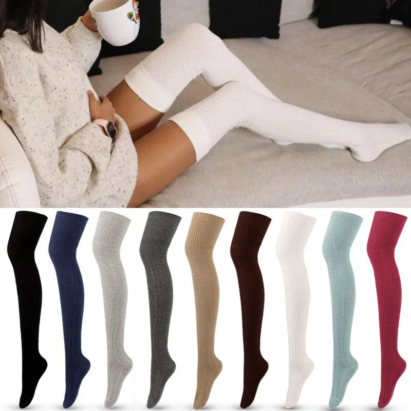 Thick Thigh High Socks (9 colors)