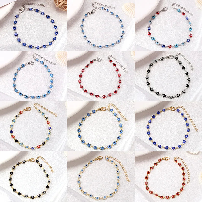 Evil Eye Charm Bracelet (12 colors)