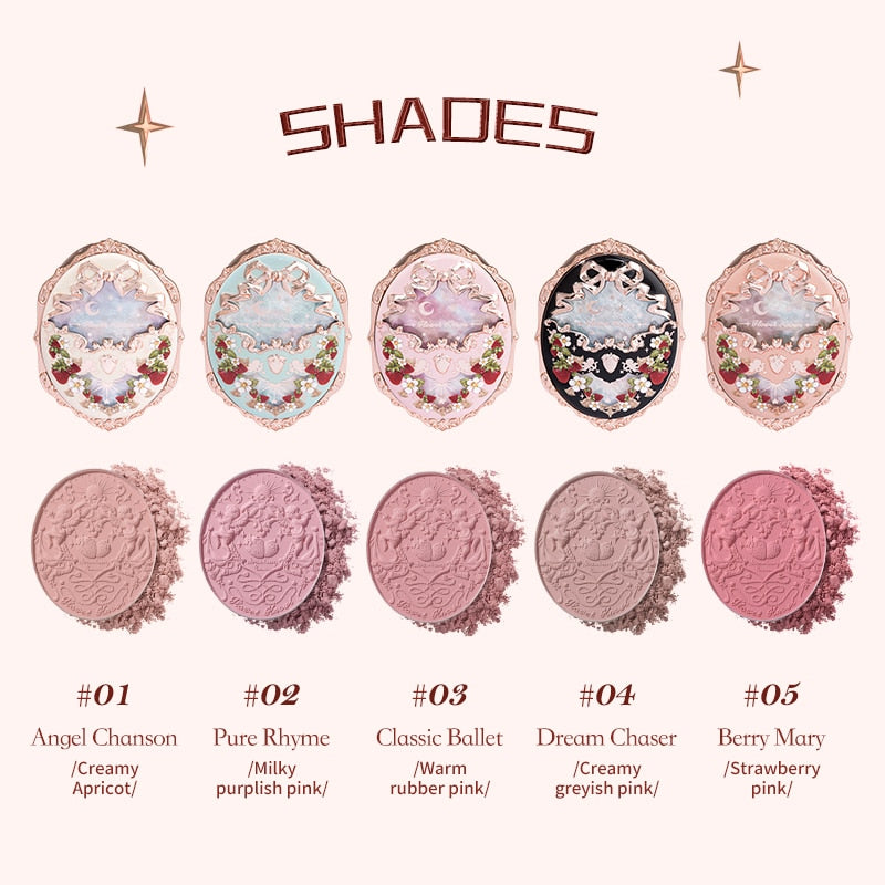 Strawberry Rococo Embossed Blush (5 options)