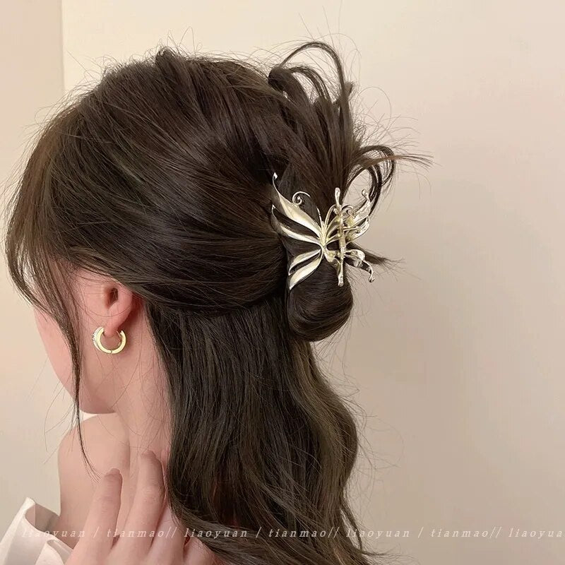 Butterfly Claw Clips (gold/silver)