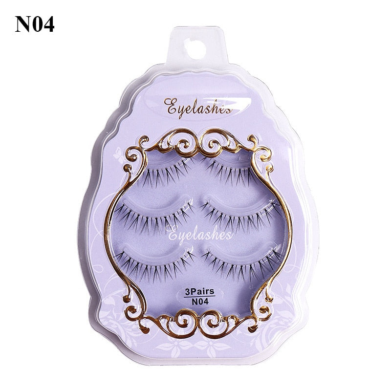 3pairs False Eyelashes