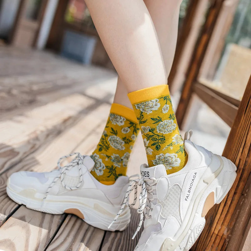 Floral Socks (4 colors)