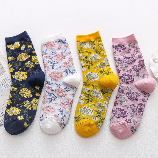 Floral Socks (4 colors)