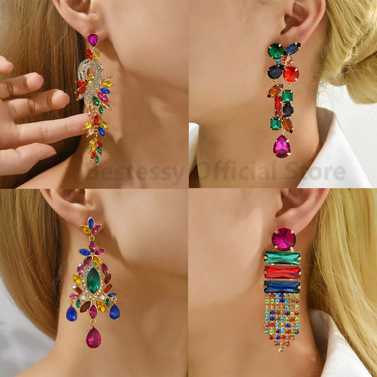 Colorful Crystal Earrings (30 styles)