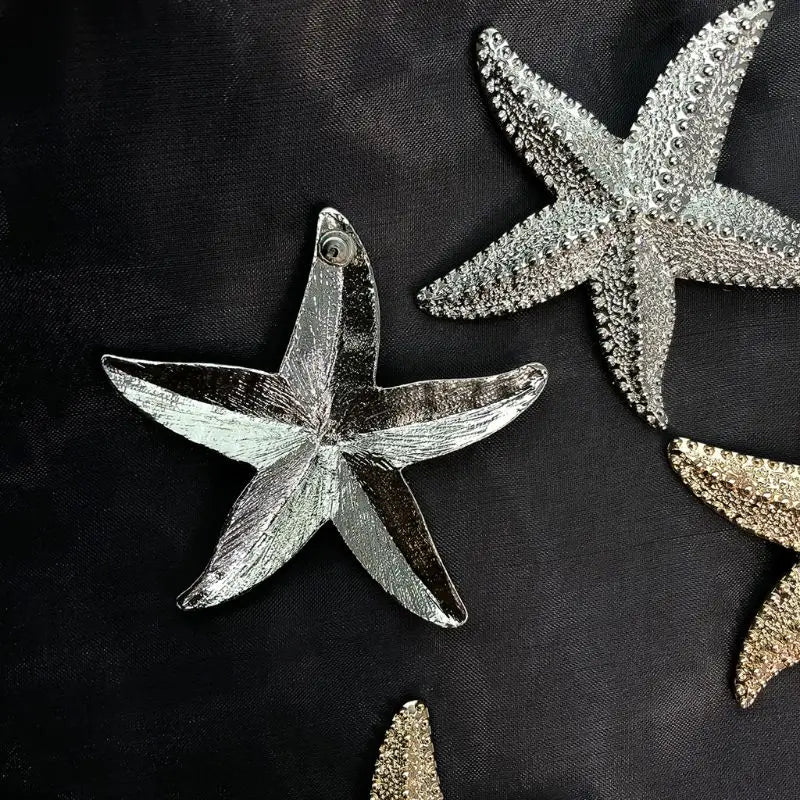 Elegant Starfish Earrings (Silver/Gold)