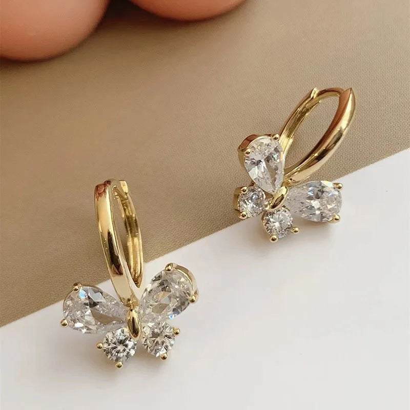 Butterfly Zircon Earrings