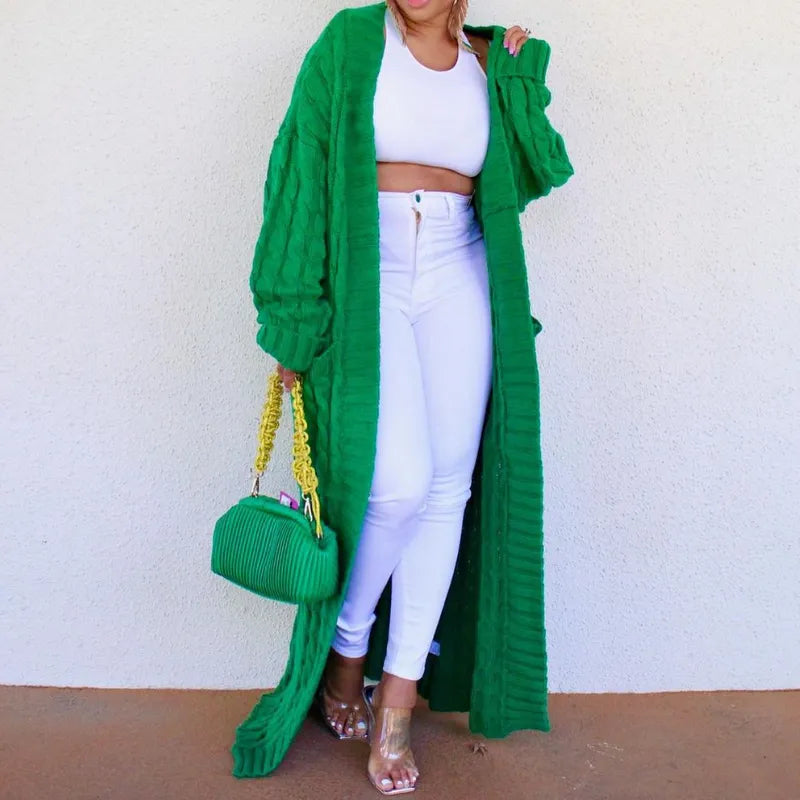 Long Knitted Cardigan (13 colors)