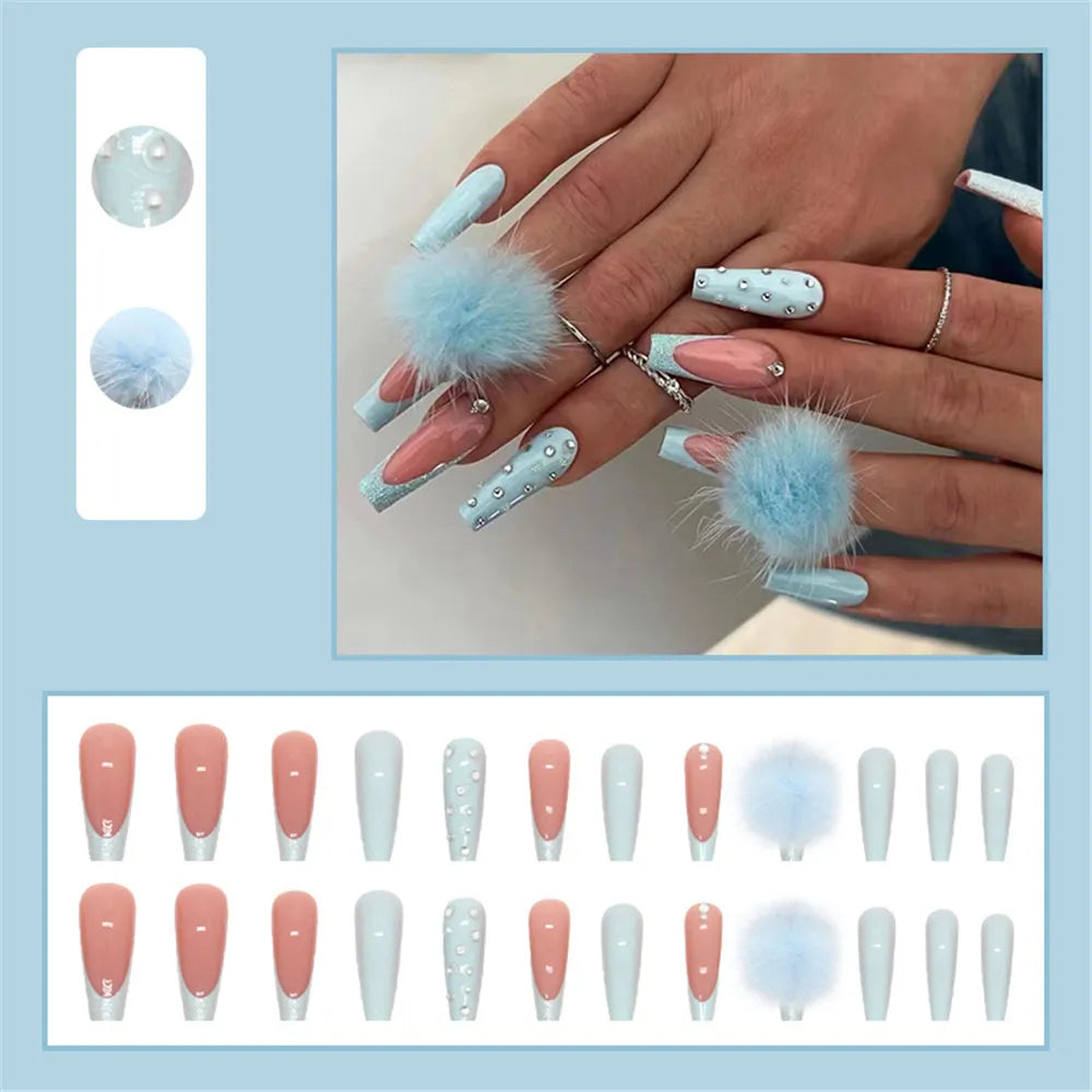 24pcs LUXURY Press On Nails (4 styles)