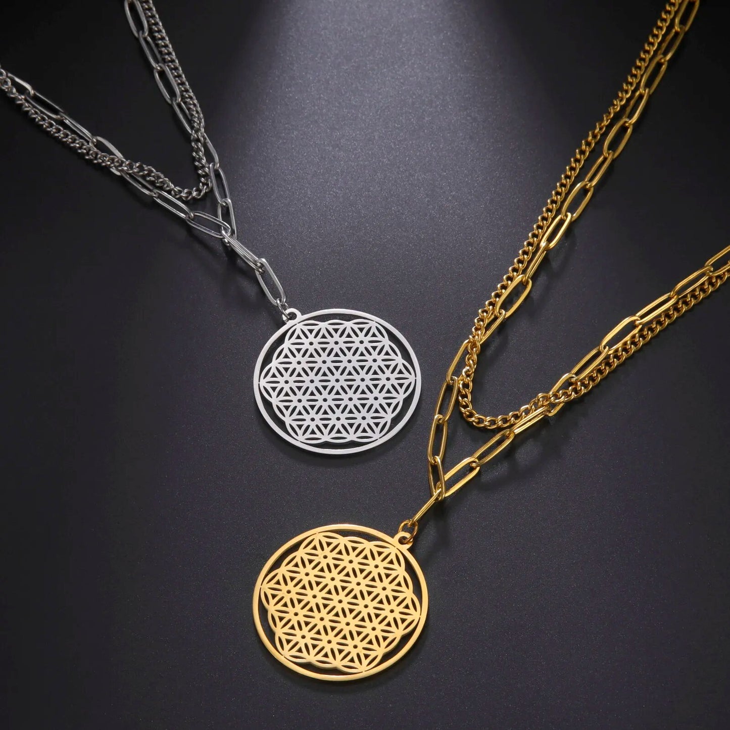 Mandala Necklaces (Silver & Gold / 3 styles)