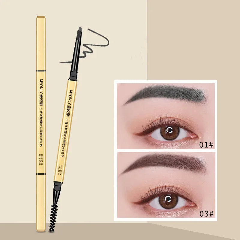 GOLD 2 in 1 Eyebrow Pencil & Brush (5 colors)