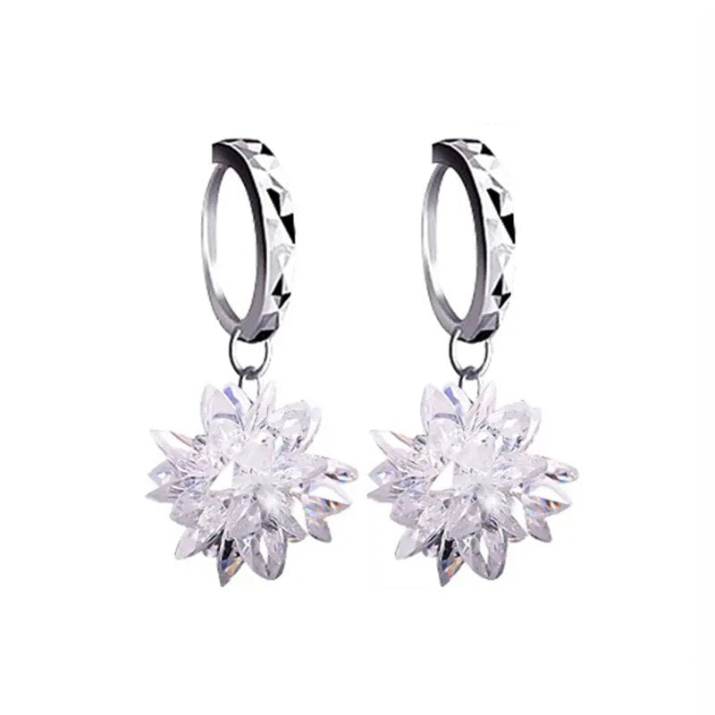 Ice Crystal Drop Earrings