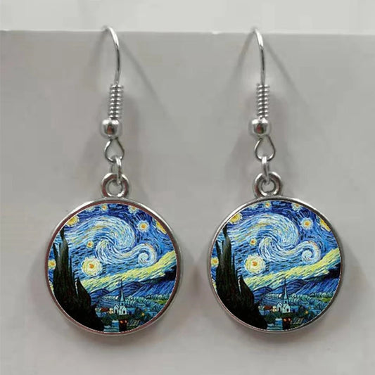 Van Gogh Painting Earrings