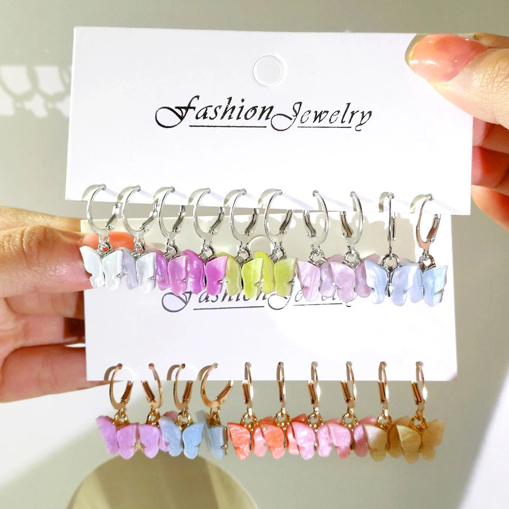 Butterfly Shape Earrings Set