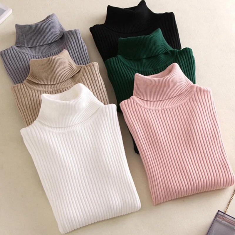 Cozy Turtleneck Sweater (18 colors)