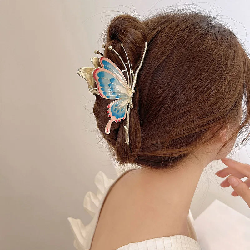 Metal Butterfly Hair Claw Clip (7 colors)