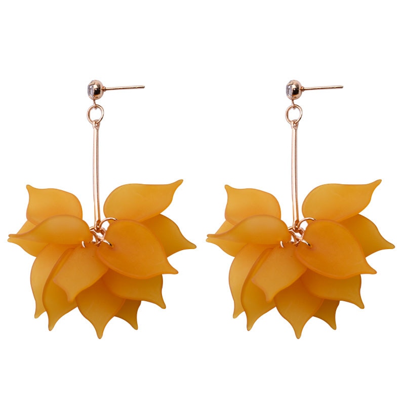 Resin Flower Drop Earrings (34 styles)