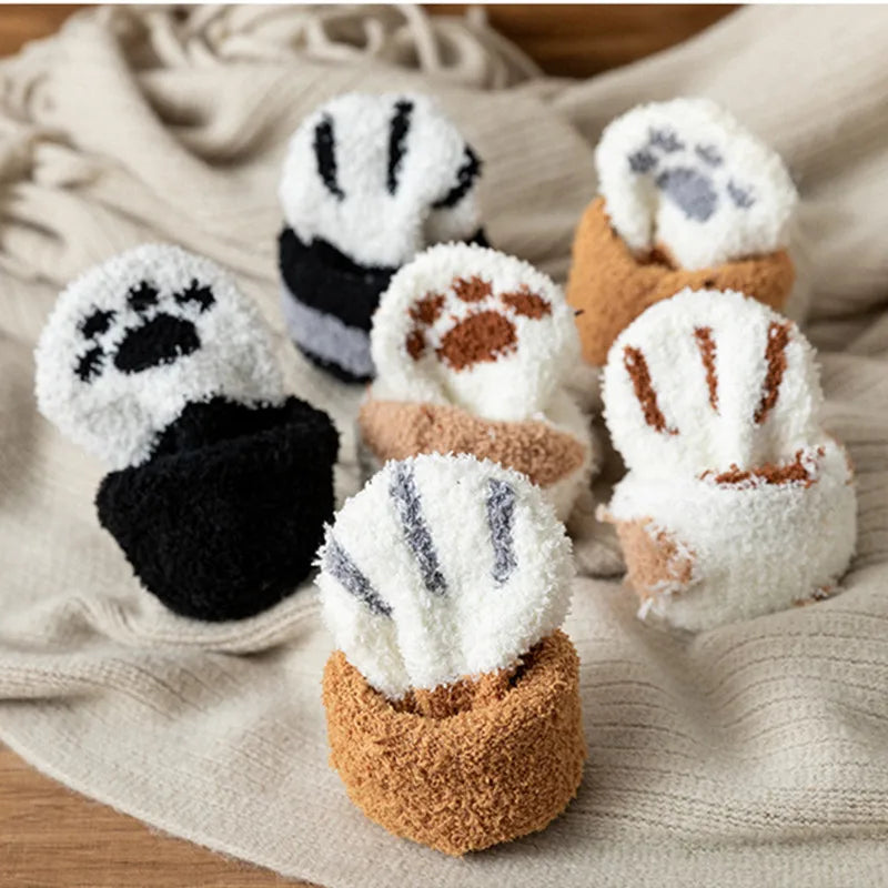 Cute Cat Paw Socks (14 options)