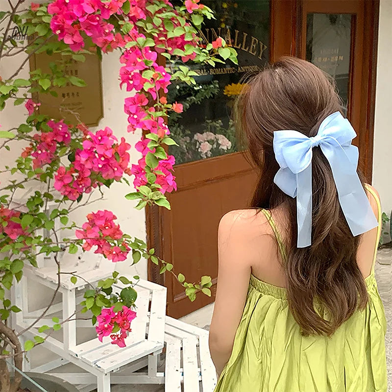 Silk Bow Hair Clip (3 colors)