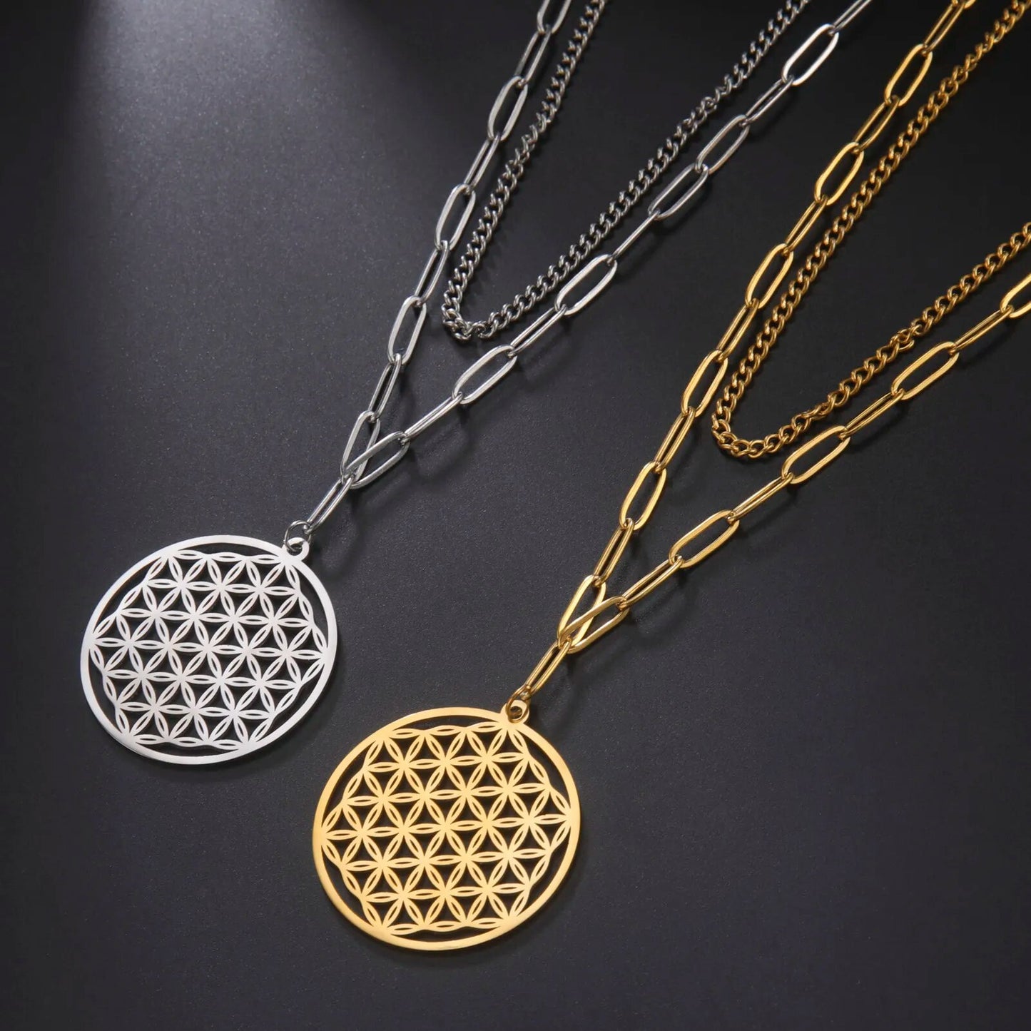 Mandala Necklaces (Silver & Gold / 3 styles)