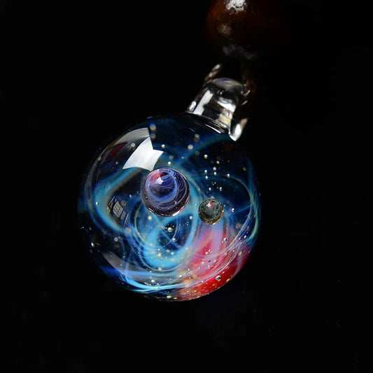 Universe Glass Bead Necklace (17 colors)