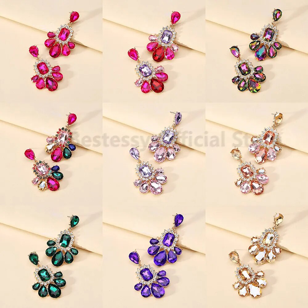 Luxury Glass Earrings (13 Colors)