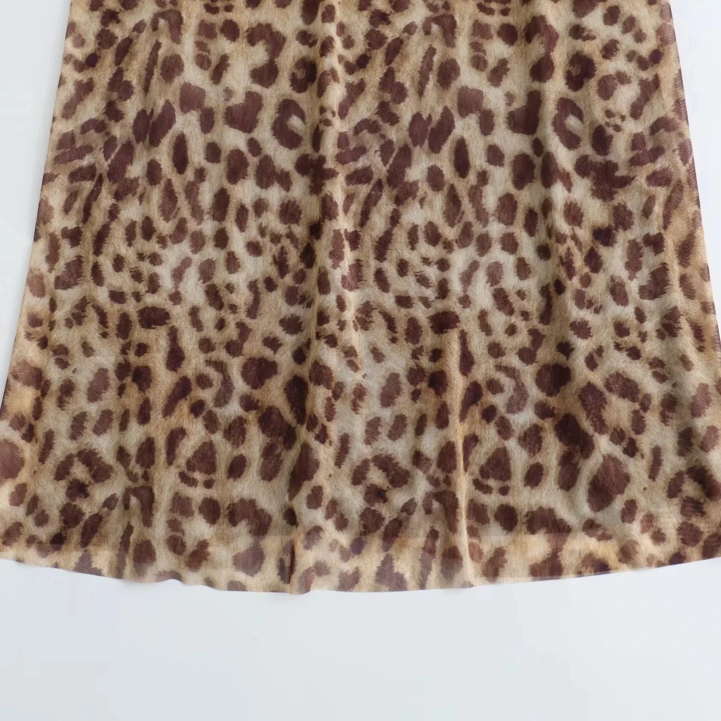 Leopard Print Sleeveless Slip Dress