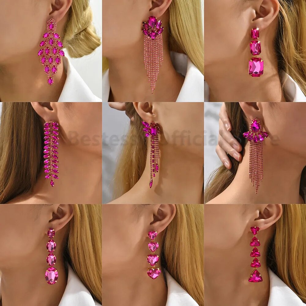 Hot Pink Earrings (29 styles)